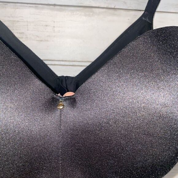 Black Cacique Lightly Lined Balconette Bra - Picture 3 of 5